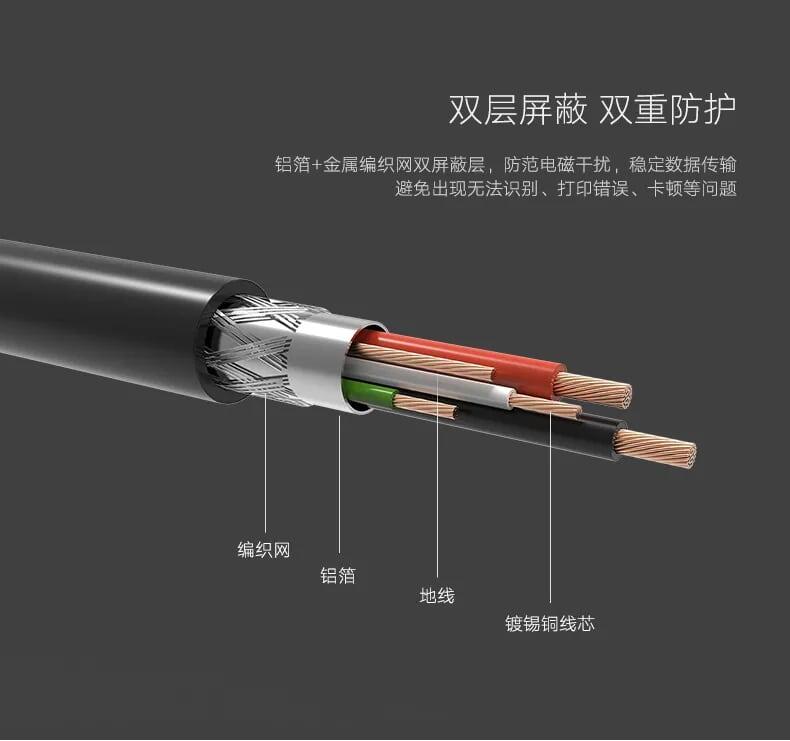 Ugreen UG10362US122TK 15M màu Đen Cáp USB 2.0 sang USB B máy in có chip khuếch đại - HÀNG CHÍNH HÃNG