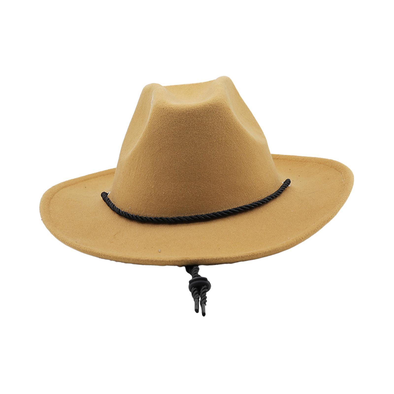 Western Cowboy Hat Cowgirl Hats Headwear Photo Props Breathable Decor Sun Hat Jazz Hat for Festival Performance Halloween Carnival Men Women