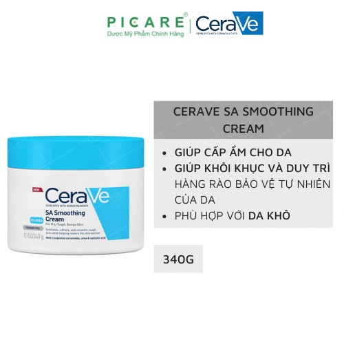 Kem Dưỡng Ẩm CeraVe SA Smoothing Cream Ure 10% 340g