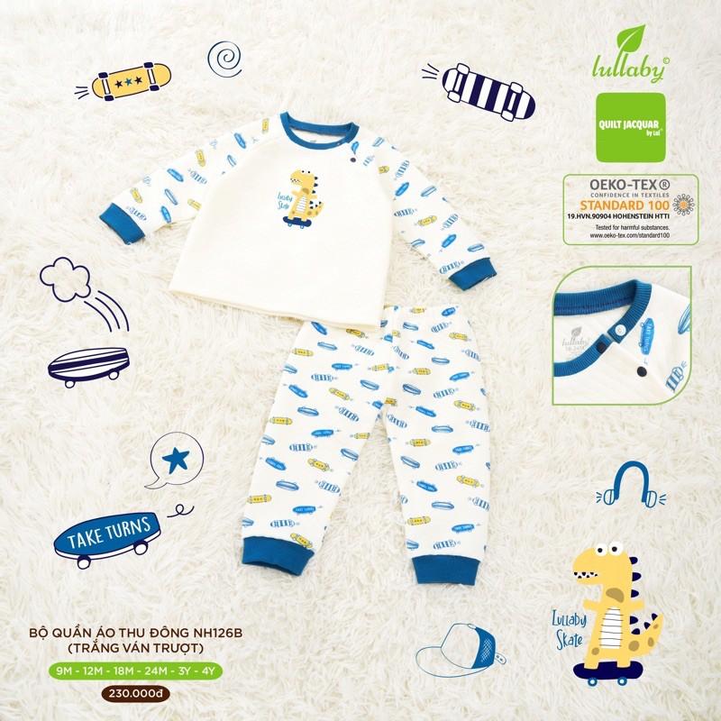 Bộ nỉ trần bông Lullaby (4 màu) mẫu mới size 6-9m tới 4y