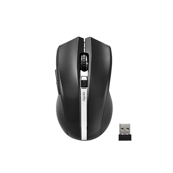 Chuột quang không dây dáng chuẩn, thiết kế thời trang khoảng cách kết nối 10 mét - Race Wireless Mouse  Actto MSC-209 - hàng chính hãng