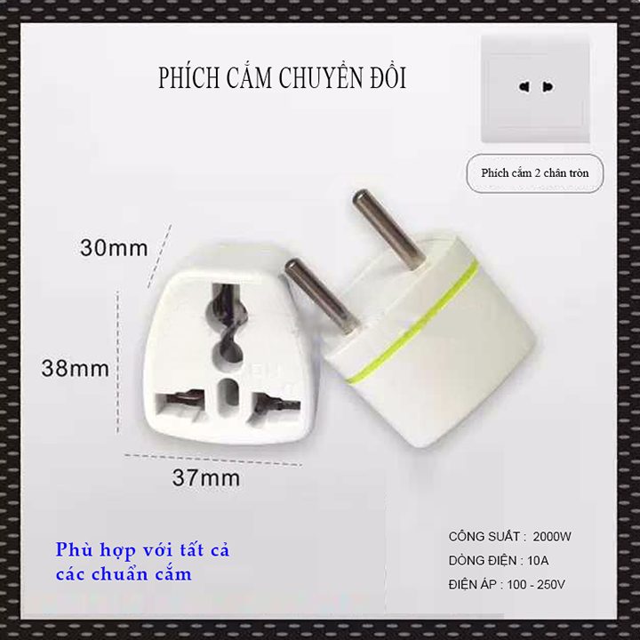 Phích cắm - Ổ cắm điện đa năng