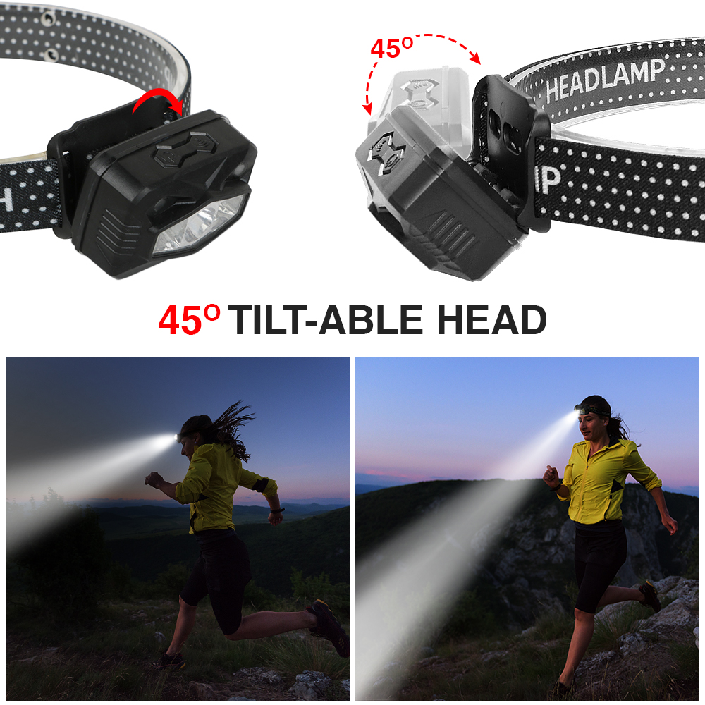 Đèn Pha Cảm Ứng Siêu Sáng Đội Đầu Có Thể Sạc Lại