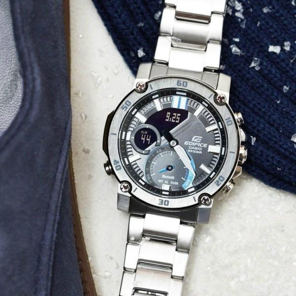 Đồng Hồ Nam dây thép Casio Edifice ECB-20DB-1ADF - Bluetooth - ECB-20DB-1A
