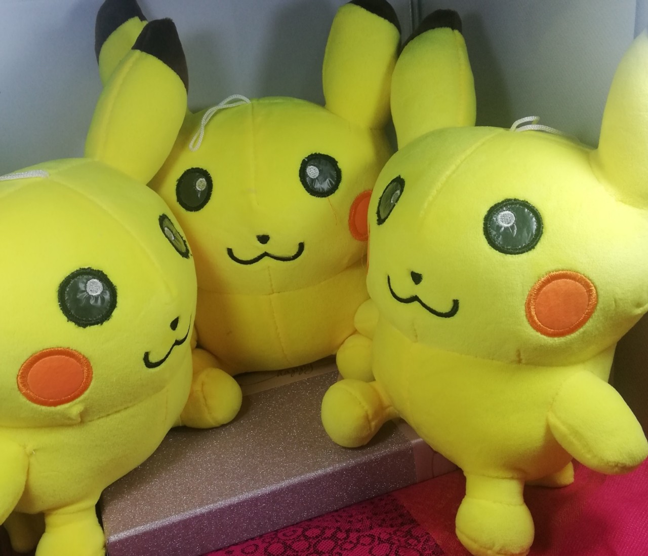 Gầu Bông Pikachu Vàng má hồng Gấu Bông Pokemon Gấu bông dùng tặng người thân 8/3 Quốc tế phụ nữ