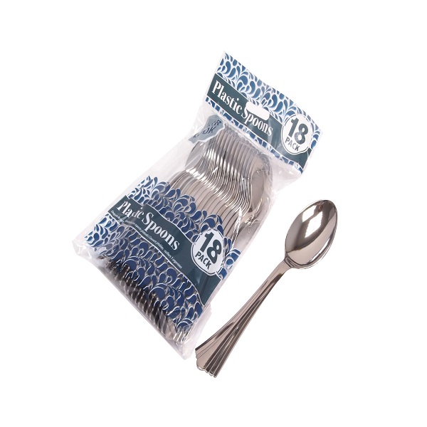 Muỗng nhựa giả bạc  Uncle Bills OD0036