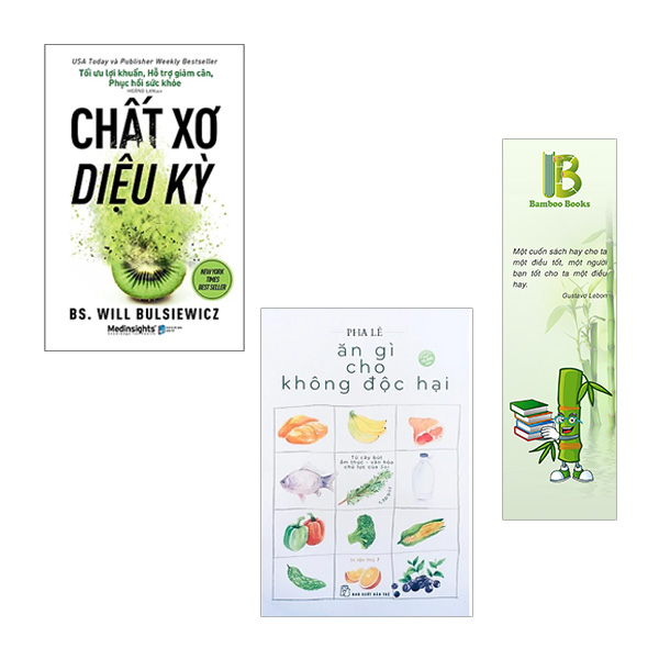 Combo 2 Cuốn Sách Về Dinh Dưỡng: Chất Xơ Diệu Kỳ + Ăn Gì Cho Không Độc Hại