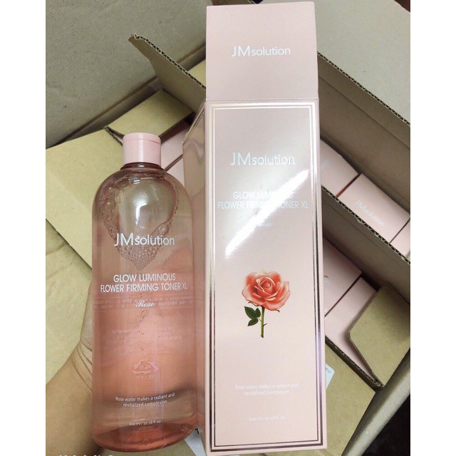 Nước Hoa Hồng JM Solution Glow Luminous Flower Firming Toner XL