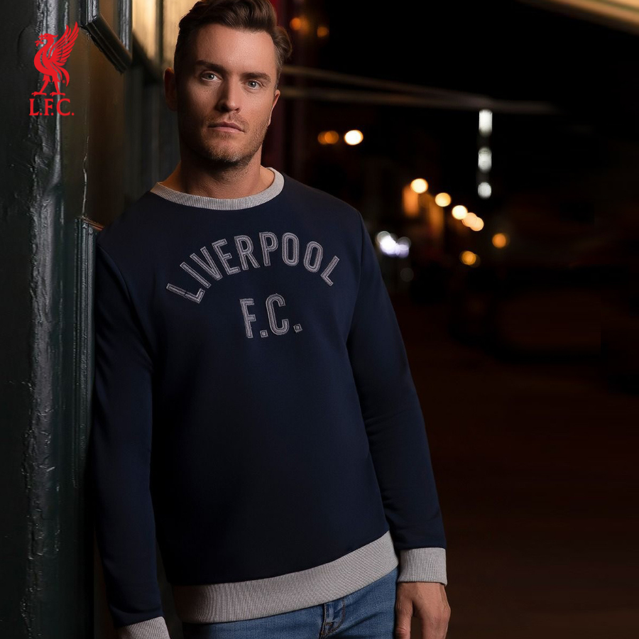 Áo hoodie tay dài có nón thể thao nam LFC Applique Crew - A15142