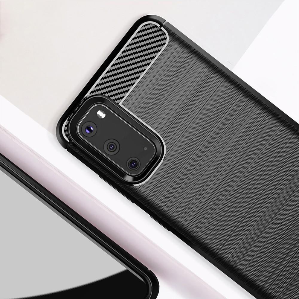 Ốp lưng cho Samsung S20 S20+ Plus S20 Ultra dẻo Cacbon phay xước chống sốc chống vân tay