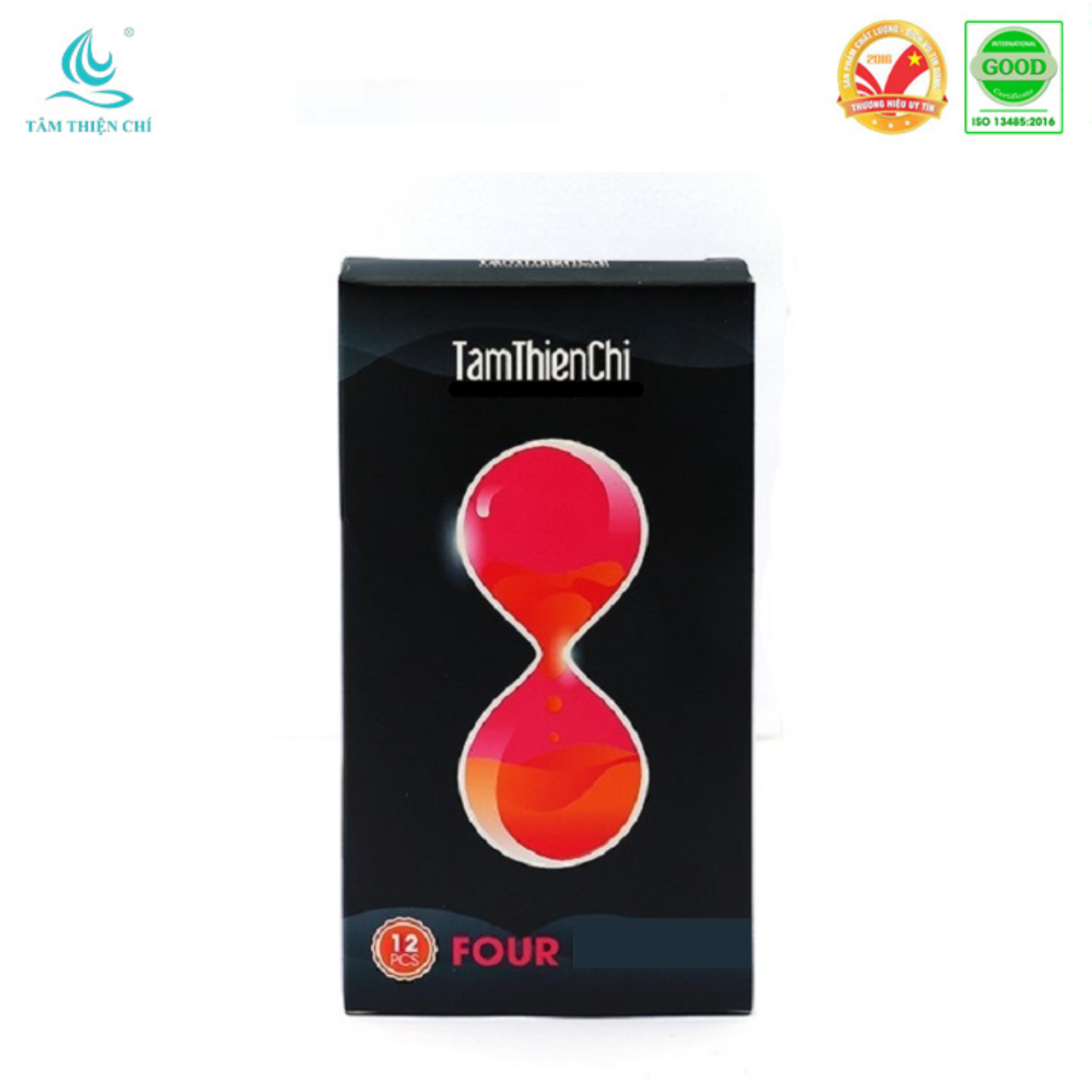 Bao cao su Tâm Thiện Chí Four in Love hộp 12 cái và Gel bôi trơn TTC 150g