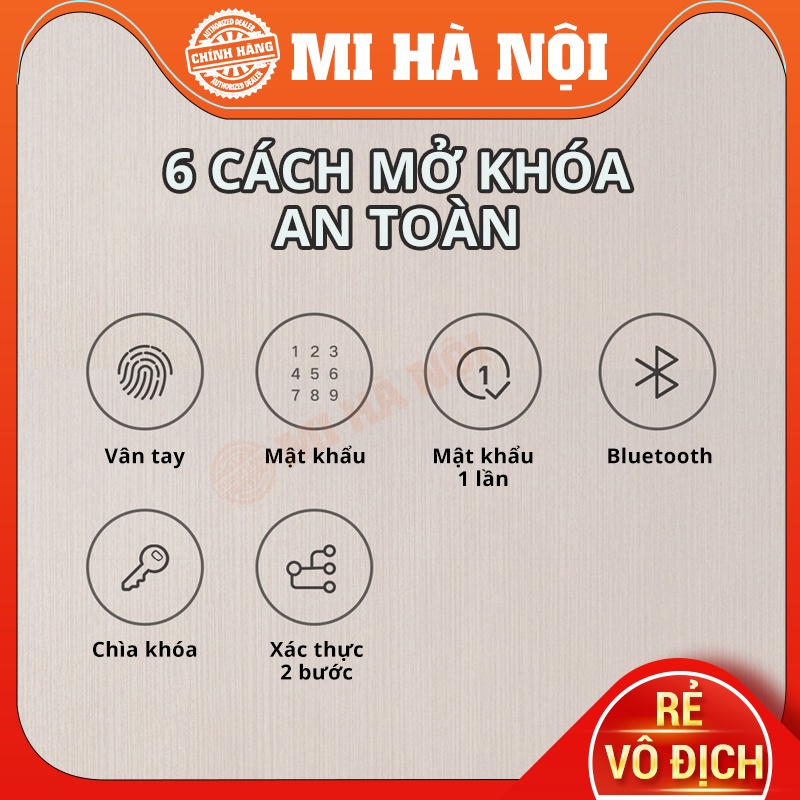 Két sắt điện tử vân tay thông minh Xiaomi Mijia - Hàng chính hãng