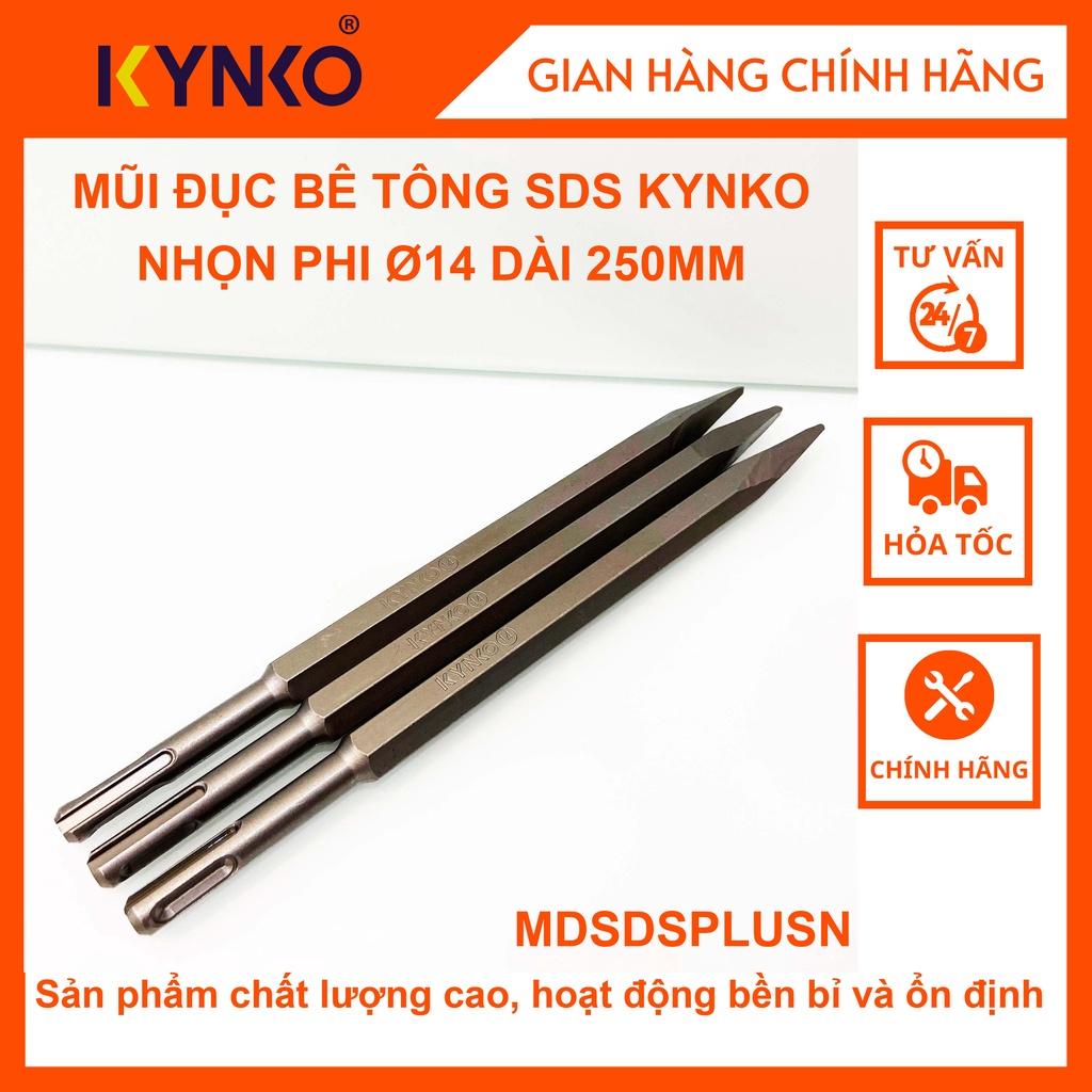 MŨI ĐỤC BÊ TÔNG SDS NHỌN PHI Ø14 DÀI 250MM KYNKO - MDSDSPLUSN