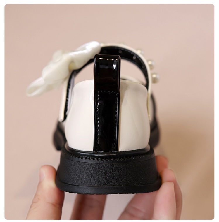 Giày bít mũi cho bé gái phối nơ phong cách Hàn Quốc size 26-36 hàng Quảng Châu cao cấp