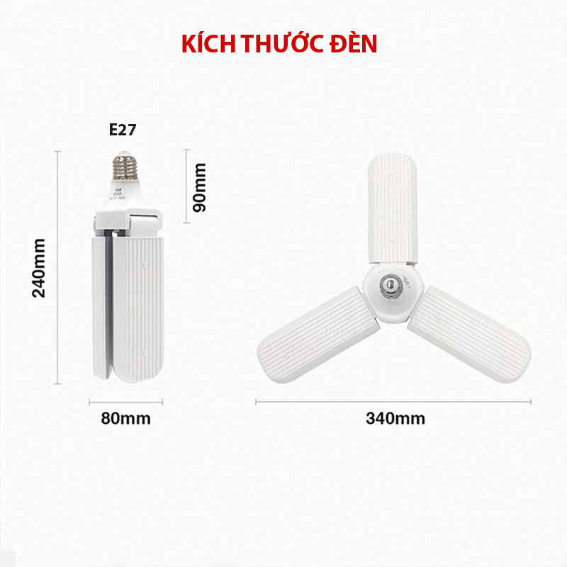 Đèn Led hình dáng dạng cánh quạt 45W, 220V AC (Ánh sáng trắng)