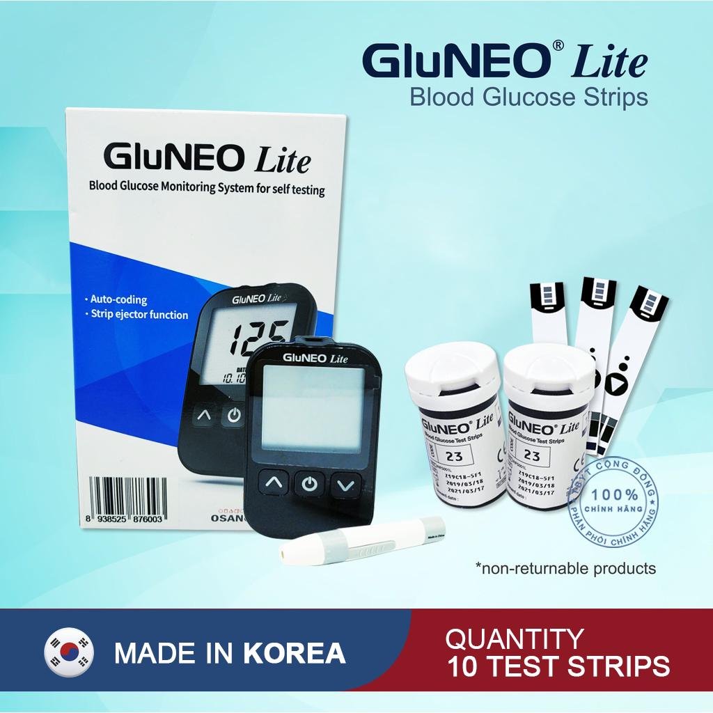 Máy xông khí dung Omron NE-C101 + Tặng máy đo đường huyết Gluneo Lite Hàn Quốc