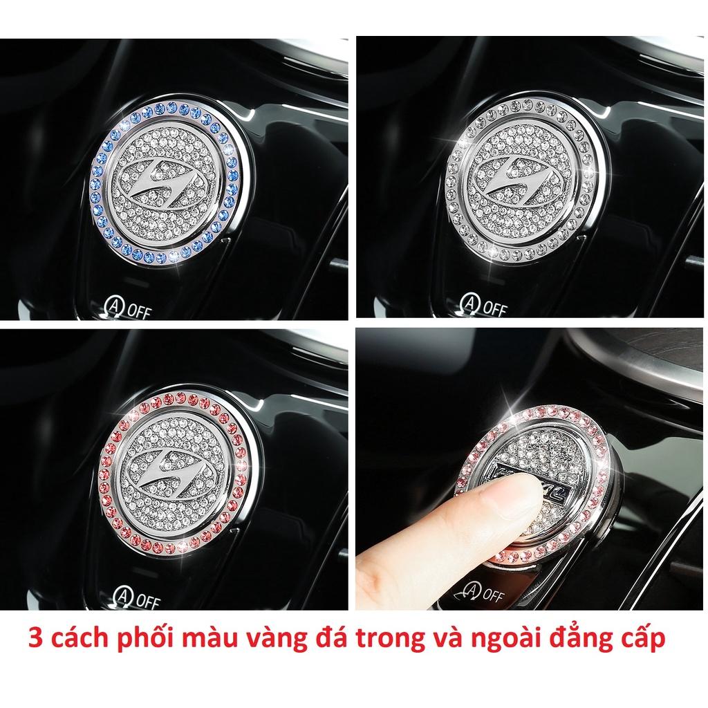 ️FREESHIP TỪ 50K️Vòng Đá-Logo Trang Trí Nút Khởi Động START STOP Của Xe Hơi Bằng Đá Cực Sang Trọng - logo Vinfast