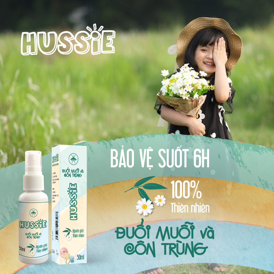 HUSSIE – Xịt đuổi muỗi và côn trùng