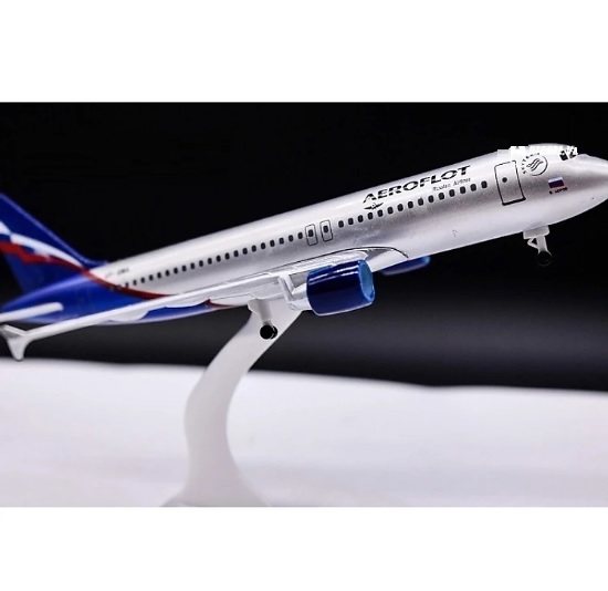 Mô hình máy bay tĩnh A320 Aeroflot 18cm có bánh xe