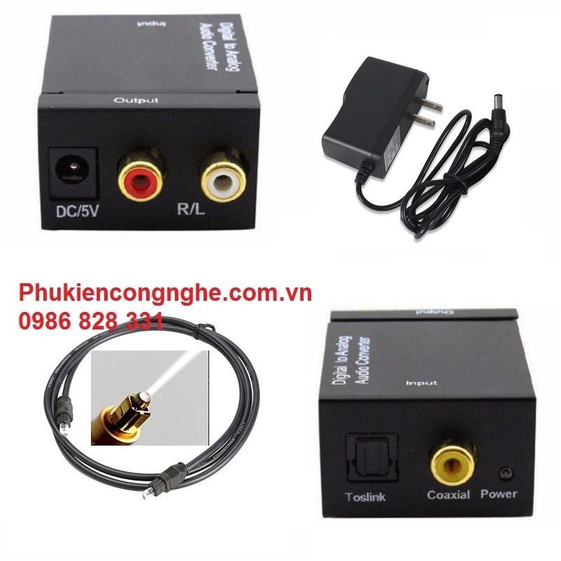 Cáp Quang Audio + Bộ Chuyển Quang to Audio cao cấp