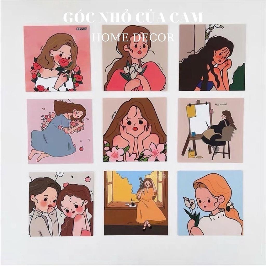 CARD CÔ GÁI MỘNG MƠ TRANG TRÍ