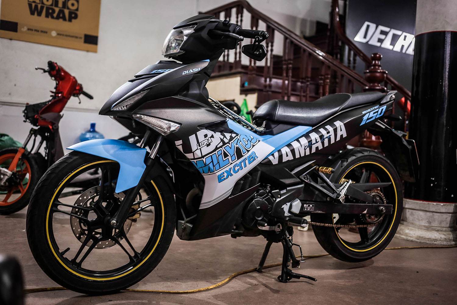 Tem trùm Exciter 150 Alimyto Blue