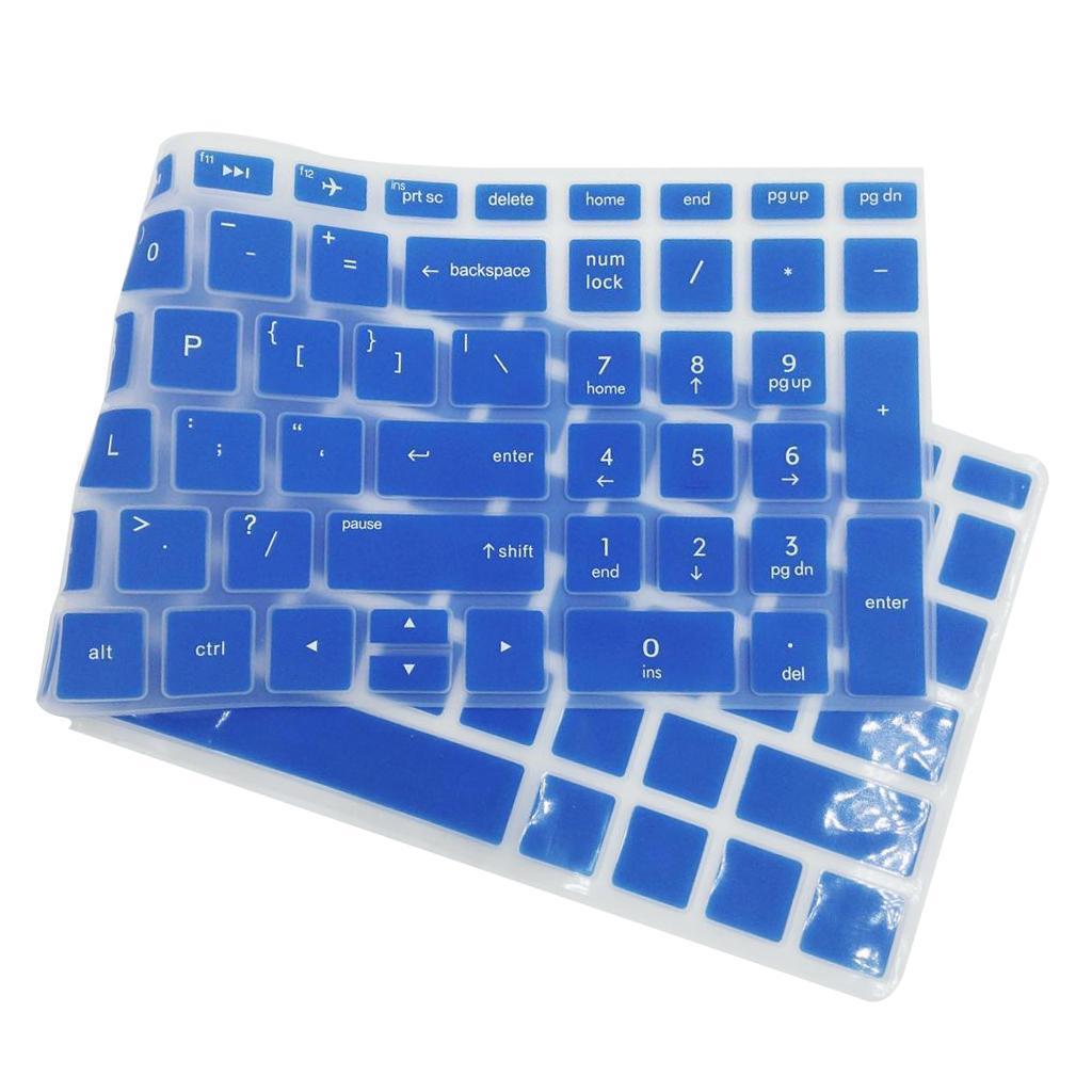 Silicone Notebook Keyboard Skin Cover for 15.6''BF Laptop Pink & Blue