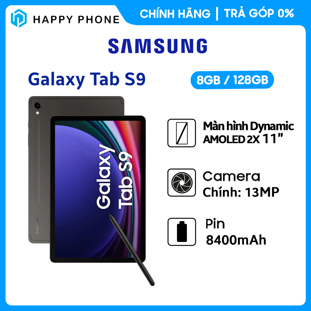 Samsung Galaxy Tab S9 5G - Hàng chính hãng - Đã kích hoạt bảo hành điện tử