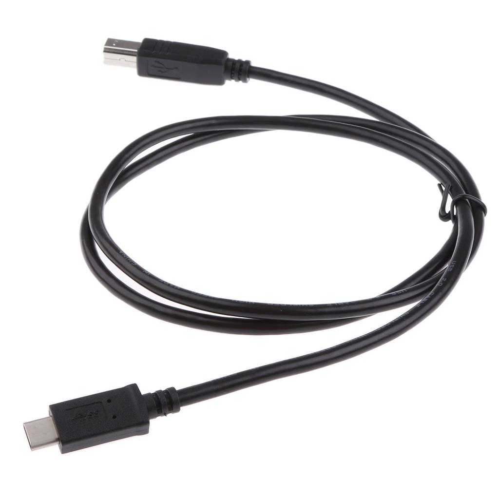 USB Type-c To USB2.0 Type-B Male Data Charge Printer Printing Cable Cord