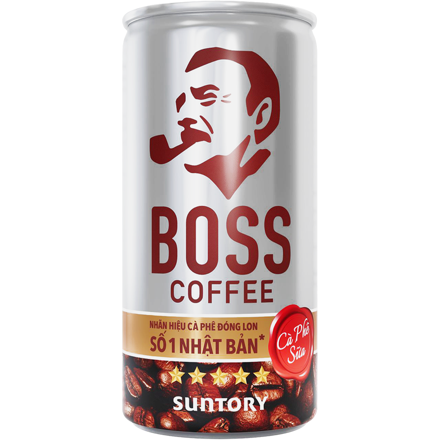 Thùng 24 Lon Cafe sữa Boss (180ml/lon)
