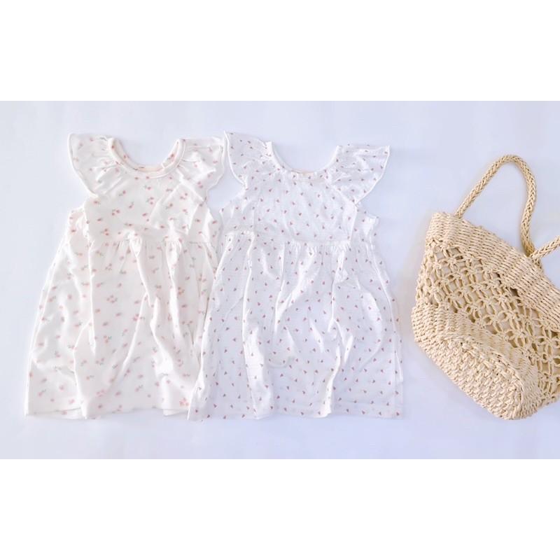 váy cánh tiên chất cotton nhiều họa tiết phong các Hàn Quốc