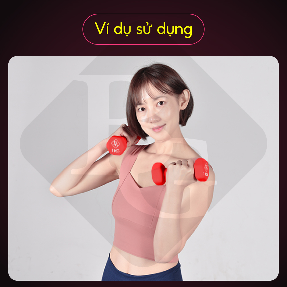 Bộ 2 tạ tay 3kg cao cấp tập Gym BG
