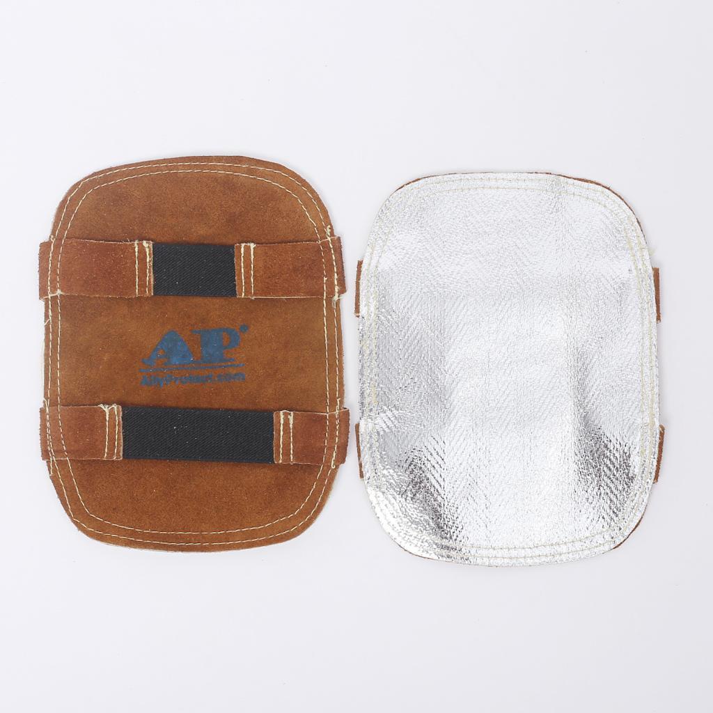 2Pcs Cowhide Leather Welding Gloves Protective Gloves Welder Hands Safety