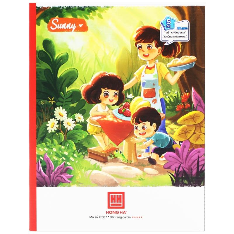 Vở 5 Ô Ly 96 Trang 80gsm Class Sunny - Hồng Hà 0307 (Mẫu Màu Giao Ngẫu Nhiên)