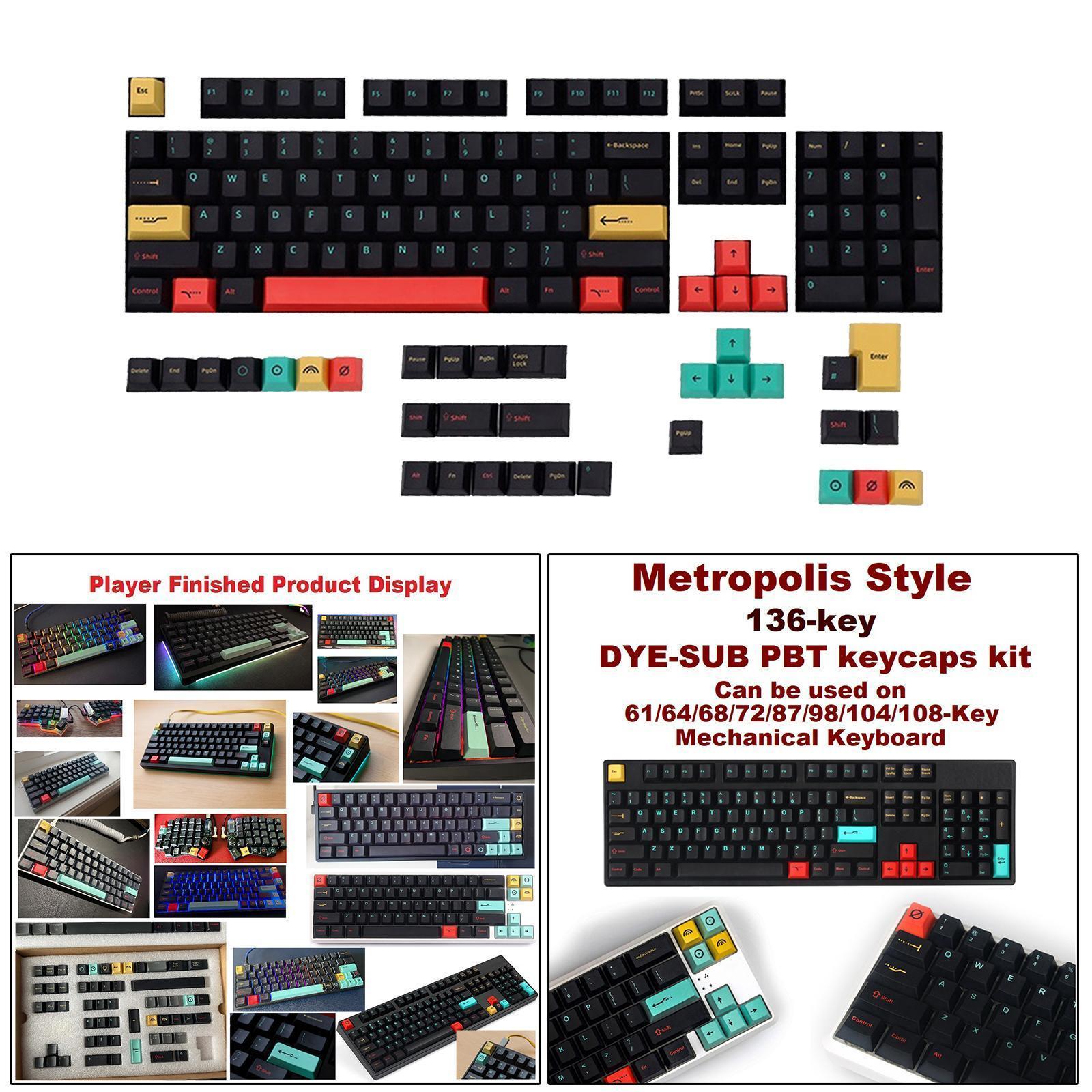 135 Keys  Sea Keycap  sublimation PBT Keycap For   Keyboards