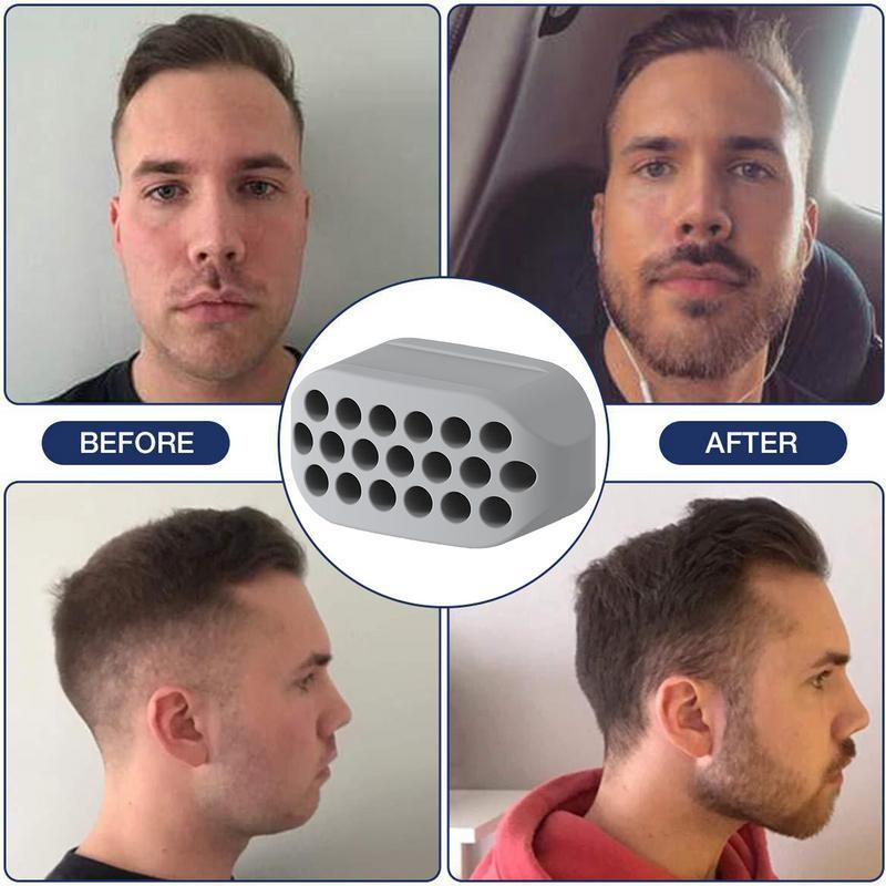 Face Chin Bài tập thể dục mềm Thể dục cho hàm và mặt đối mặt với người tập thể dục trên khuôn mặt an toàn và thoải mái cho nam và nữ Color: White