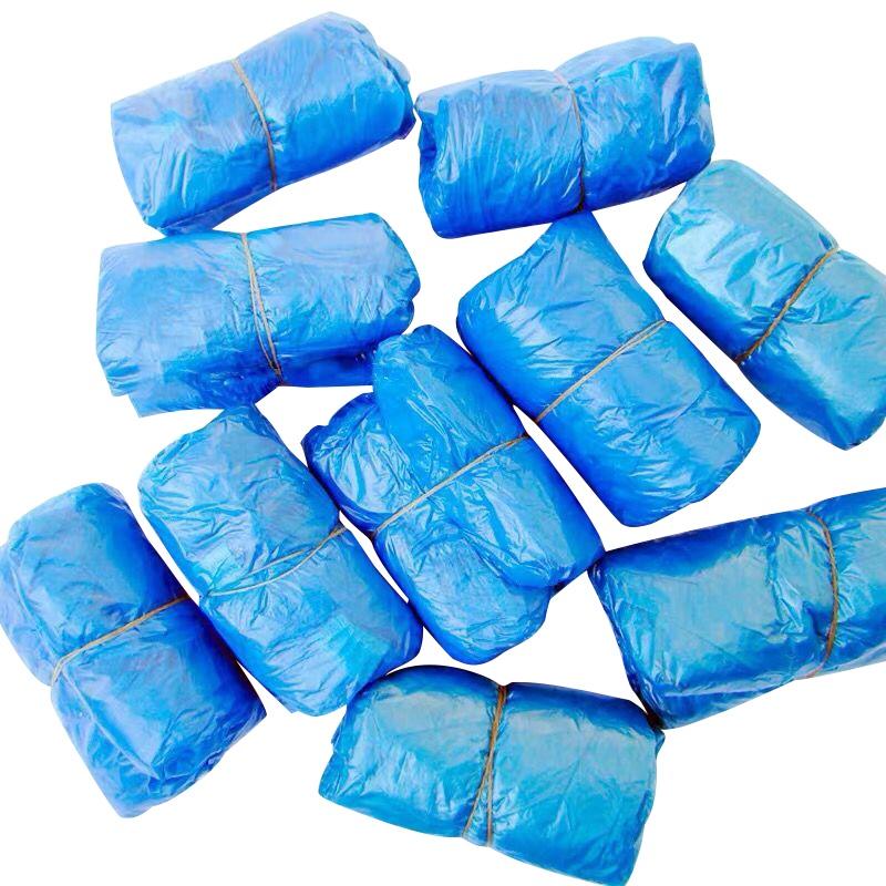 Set 100 / 200 Túi Bọc Giày Bằng Nhựa Chống Nước Chống Bụi Tiện Dụng Ốp