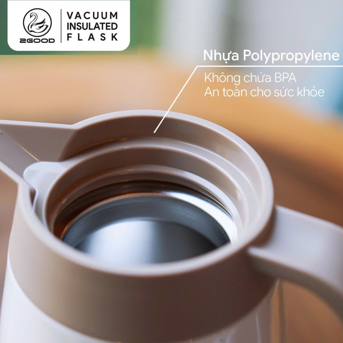 Bình giữ nhiệt pha trà Inox 304 B11 dung tích 1000ml bảo hành 12 tháng