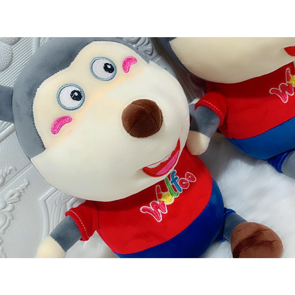 GẤU BÔNG WOLFOO ĐỒ CHƠI NHỒI BÔNG WOLFOO LUCY VẢI MINISO 4 CHIỀU CAO CẤP