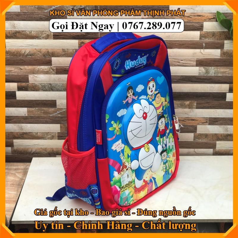 Balo tiểu học, cặp học sinh cấp 1 họa tiết DORAEMON siêu nhẹ, chống thậm nước (GIÁ TẠI KHO)