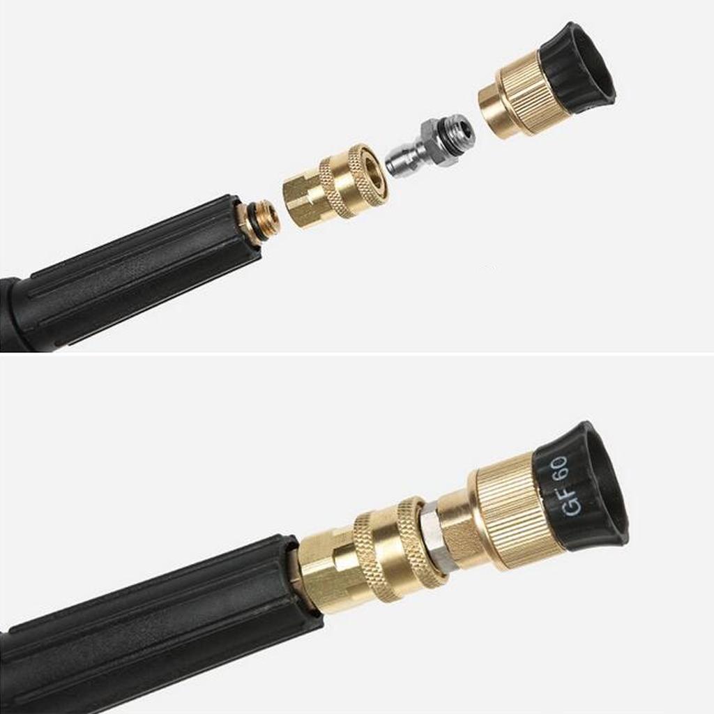 2x Pressure Washer Quick Connect Adapter Connector Coupling Heavy Duty C+D