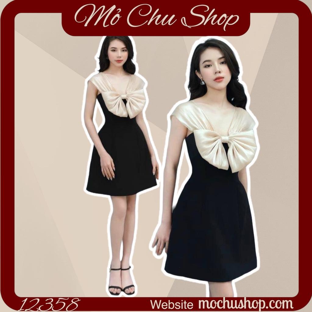 ĐẦM XÒE NƠ NGỰC VOAN TƠ ÓNG 12358