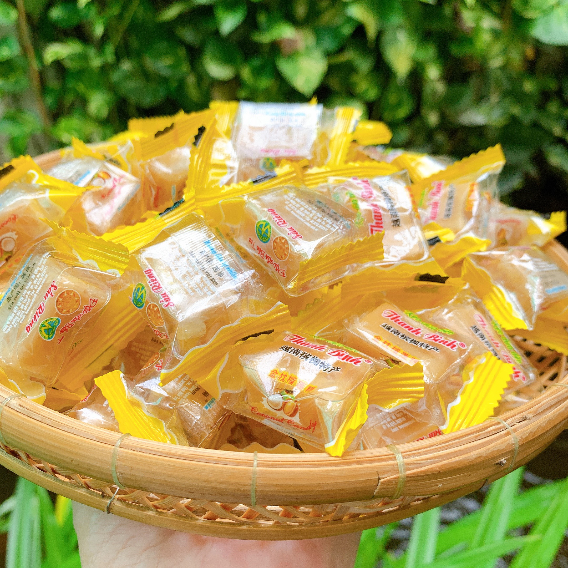 Kẹo Dừa Sầu Riêng Thanh Bình - Túi Zip 500g - nguyên chất, có cốt dừa, mềm dẻo, thơm đậm vị sầu riêng nguyên chất - Đặc Sản Bến Tre