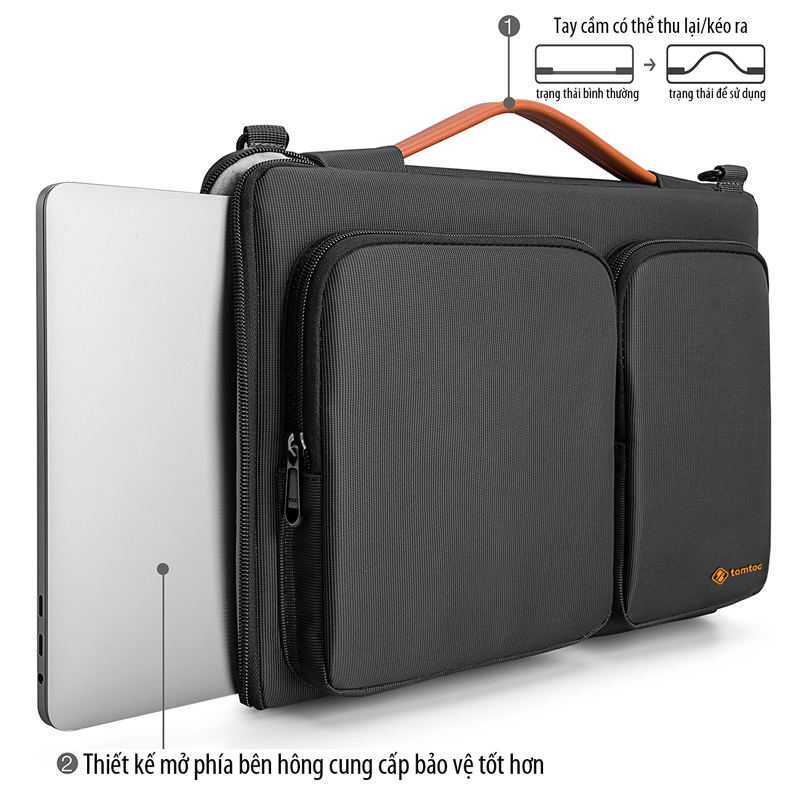 Túi xách chính hãng TOMTOC (USA) 360* Shoulder Bags - A42-E01 cho Macbook Pro 15 inch/16 inch