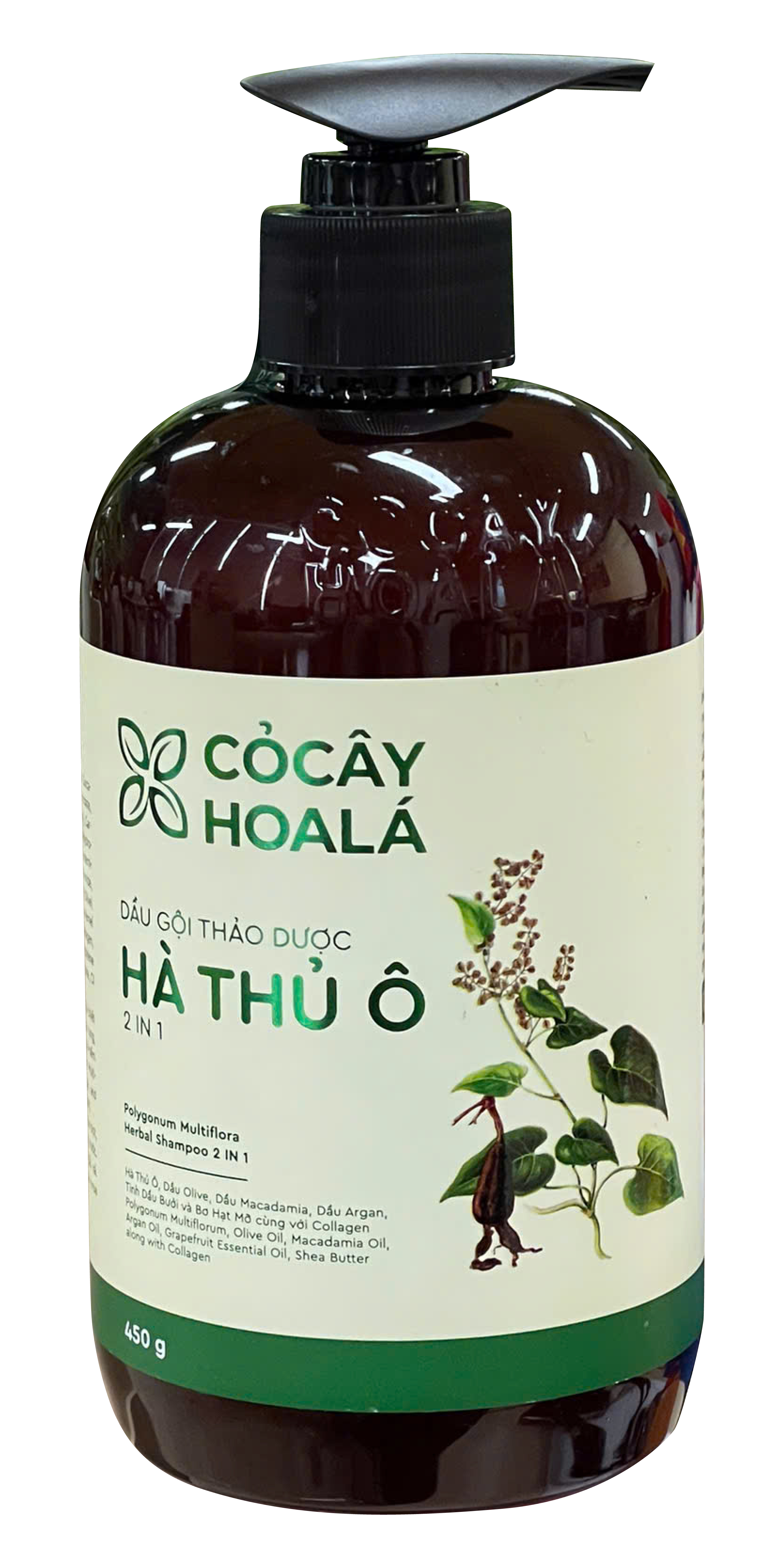 Cocayhoala Dầu gội 2 in 1 Hà Thủ Ô 450g