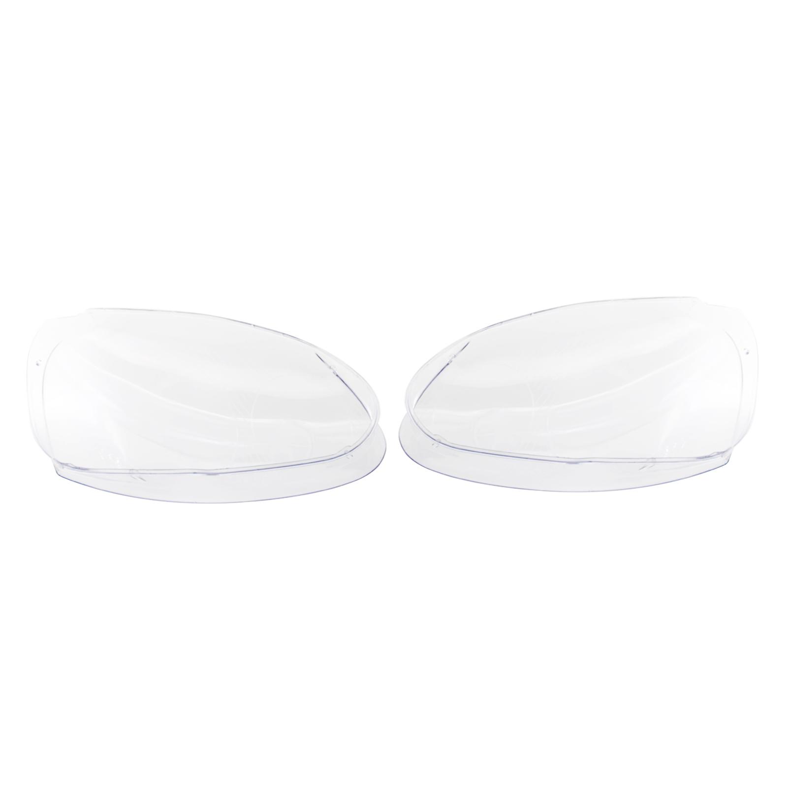 1 Pair Car Front Headlight Clear Lens Cover Plastic 1K6941005S 1K6941006S Replacement for VW Golf Jetta 2005-2009