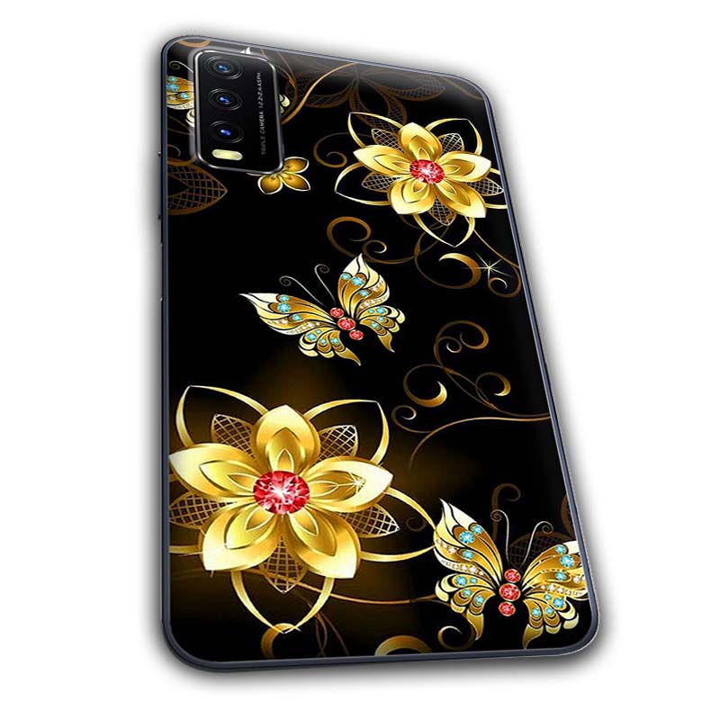 Ốp lưng dành cho Vivo Y20, Y20s, Y12s mẫu Hoa bướm vàng