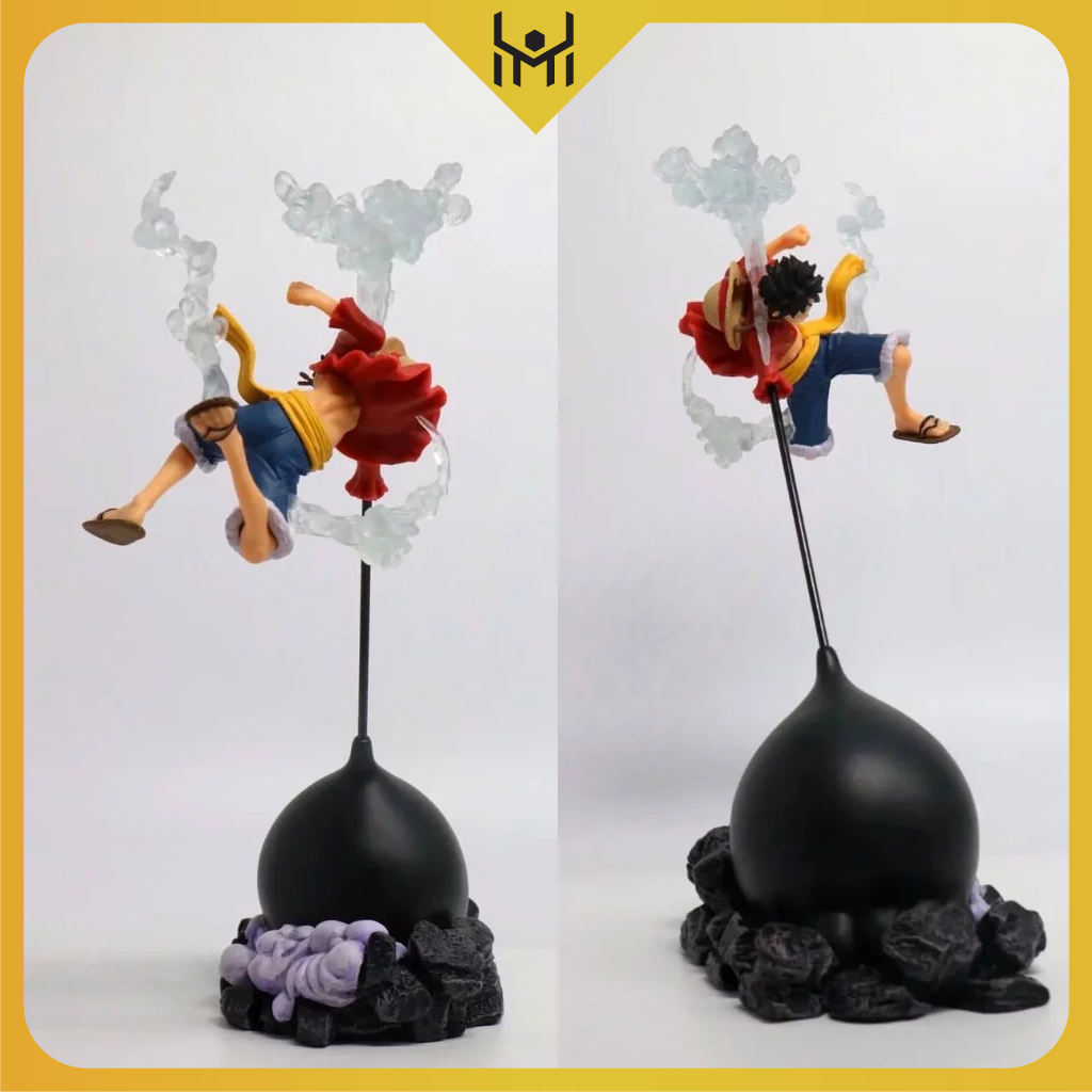 Mô hình One Piece - Figurer Luffy Gear 2 trạng thái chiến đấu cao 26cm nặng 300g , Figure OnePiece - no box