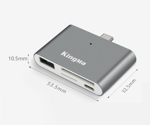 Đầu đọc thẻ nhớ đầu USB Type-C 3.0 Kingma hàng chính hãng.