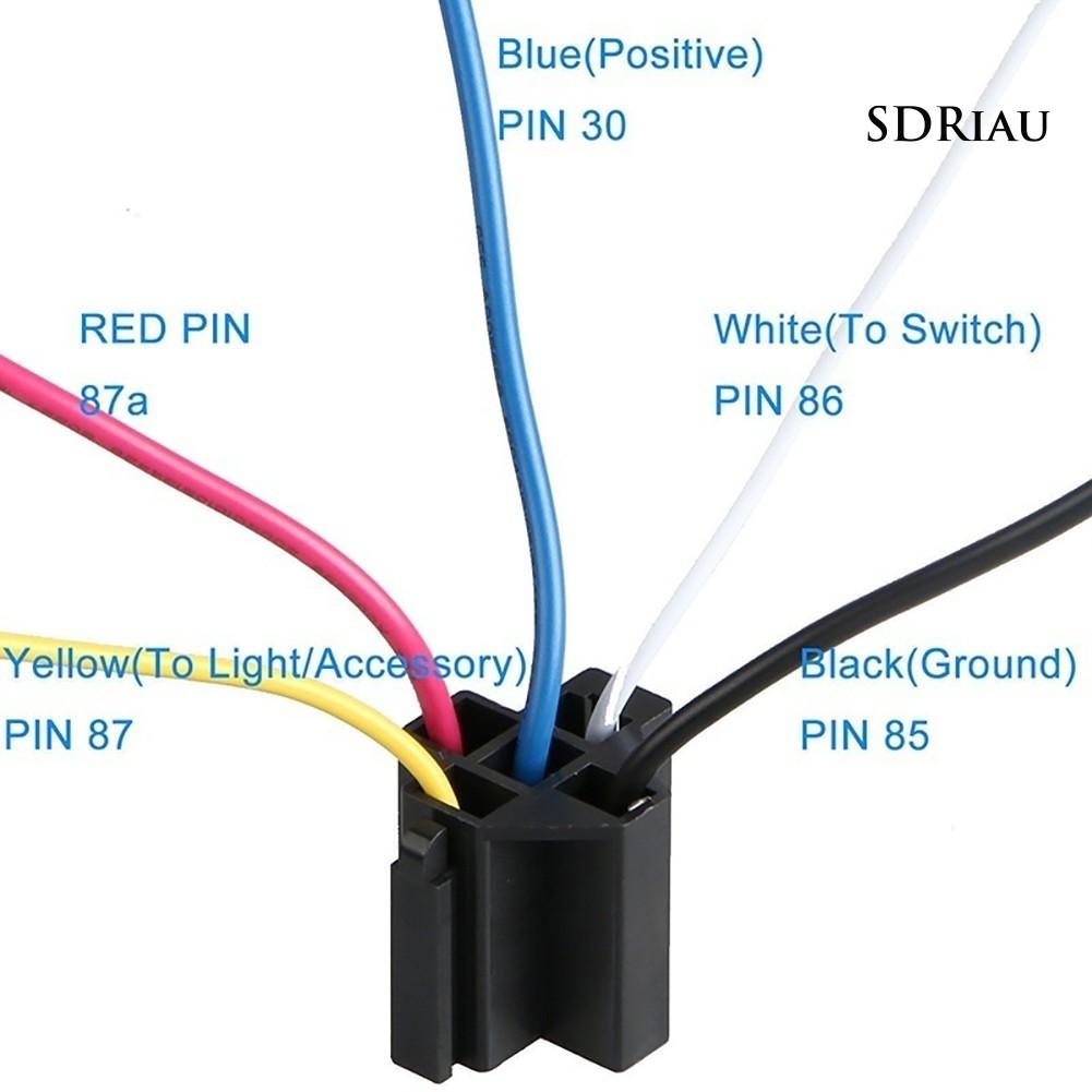 Set 5 Rơ Le Jd1914 5-pin 12v 40a Cho Xe Hơi